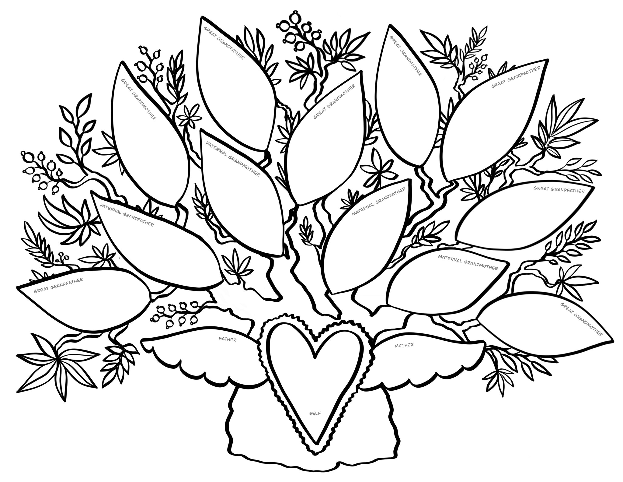 FREE Printable Coloring Page - 4 Generations